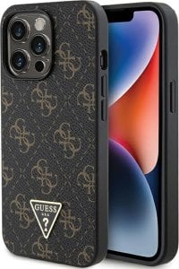 Guess Guess GUHCP13LPG4GPK iPhone 13 Pro / 13 6.1" czarny/black hardcase 4G Triangle Metal Logo 1