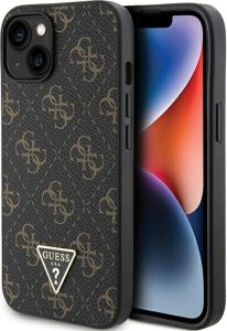 Guess Guess GUHCP14SPG4GPK iPhone 14 / 15 / 13 6.1" czarny/black hardcase 4G Triangle Metal Logo 1