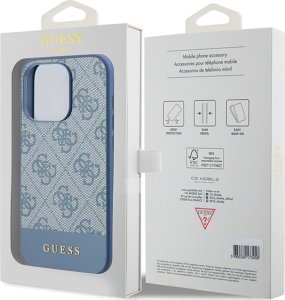 Guess GUHCP15LG4GLBL iPhone 15 Pro 6.1" niebieski/blue hardcase 4G Stripe Collection 11
