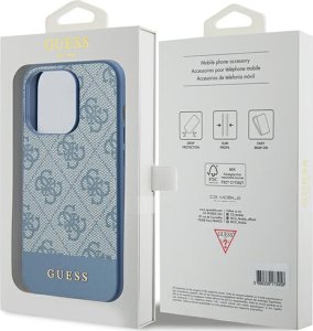 Guess GUHCP15LG4GLBL iPhone 15 Pro 6.1" niebieski/blue hardcase 4G Stripe Collection 8