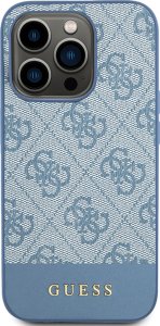 Guess GUHCP15LG4GLBL iPhone 15 Pro 6.1" niebieski/blue hardcase 4G Stripe Collection 9