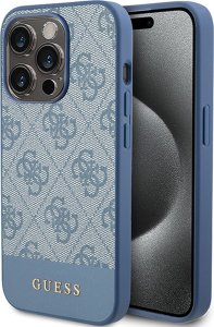 Guess GUHCP15LG4GLBL iPhone 15 Pro 6.1" niebieski/blue hardcase 4G Stripe Collection 10