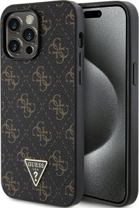 Guess Guess GUHCP14XPG4GPK iPhone 14 Pro Max 6.7" czarny/black hardcase 4G Triangle Metal Logo 1