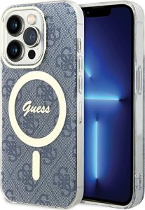 Guess Guess GUHMP15XH4STB iPhone 15 Pro Max 6.7" niebieski/blue hardcase IML 4G MagSafe 1