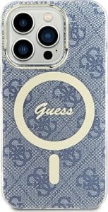 Guess Guess GUHMP15SH4STB iPhone 15 / 14 / 13 6.1" niebieski/blue hardcase IML 4G MagSafe 1