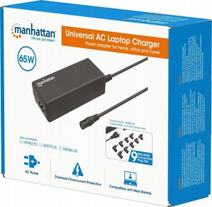 Zasilacz do laptopa Manhattan 60 W, Wiele wtyczek, 4 A, 20 V (180962) 9