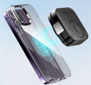 Alogy Ładowarka indukcyjna Qi Mag Safe 15W do iPhone Apple Watch AirPods bezprzewodowa 3w1 Stacja dokująca czarna 7