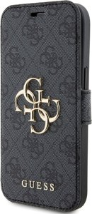 Guess Etui Guess GUBKP15S4GMGGR Apple iPhone 15 / 14 / 13 book 4G Metal Logo szary/grey 2
