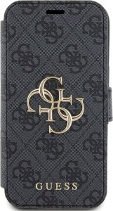 Guess Etui Guess GUBKP15S4GMGGR Apple iPhone 15 / 14 / 13 book 4G Metal Logo szary/grey 3