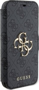 Guess Etui Guess GUBKP15S4GMGGR Apple iPhone 15 / 14 / 13 book 4G Metal Logo szary/grey 4