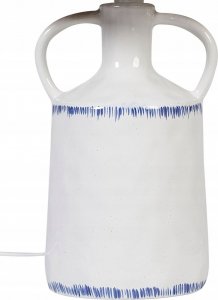 Lampa stołowa Beliani Lampa stołowa ceramiczna biała LARISSOS 12