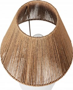 Lampa stołowa Beliani Lampa stołowa ceramiczna biała LARISSOS 5