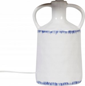 Lampa stołowa Beliani Lampa stołowa ceramiczna biała LARISSOS 7