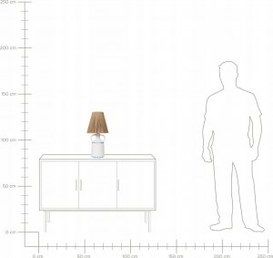 Lampa stołowa Beliani Lampa stołowa ceramiczna biała LARISSOS 9