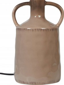 Lampa stołowa Beliani Lampa stołowa ceramiczna beżowoszara LARISSOS 12