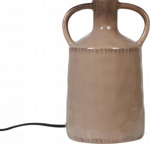 Lampa stołowa Beliani Lampa stołowa ceramiczna beżowoszara LARISSOS 7
