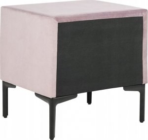 Beliani Szafka nocna welurowa różowa SEZANNE 5