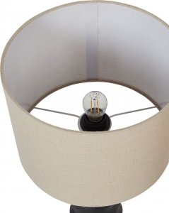 Lampa stołowa Beliani Lampa stołowa ceramiczna czarna VILAR 11