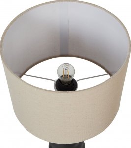 Lampa stołowa Beliani Lampa stołowa ceramiczna czarna VILAR 5