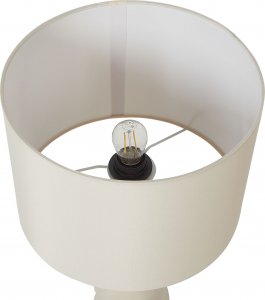 Lampa stołowa Beliani Lampa stołowa ceramiczna beżowa VILAR 5