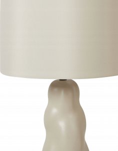 Lampa stołowa Beliani Lampa stołowa ceramiczna beżowa VILAR 6