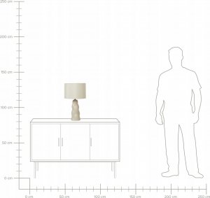 Lampa stołowa Beliani Lampa stołowa ceramiczna beżowa VILAR 9