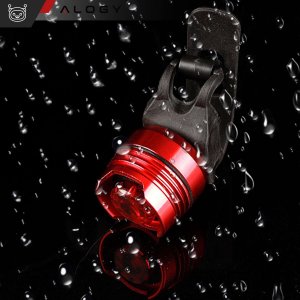 Alogy Lampka rowerowa tylna na tył roweru oświetlenie LED światełko światło tylnie czerwona aluminiowa wodoodporna IPX4 50lm Alogy 15