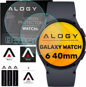 Alogy 2x Szkło Hartowane do Samsung Galaxy Watch 6 40mm ochronne na smartwatch Alogy Screen Protector Watch+ 1