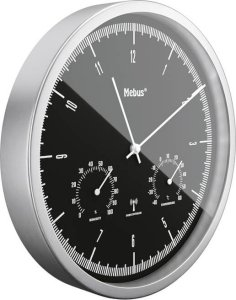 Radiobudzik Mebus Mebus 19777 radio wall clock with Thermo-Hygrometer 1