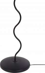 Lampa podłogowa Beliani Lampa podłogowa metalowa czarna z białym JIKAWO 7