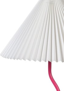 Lampa podłogowa Beliani Lampa podłogowa metalowa różowa z białym JIKAWO 4