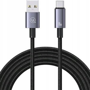 Kabel USB Usams Kabel USAMS US-SJ666 USB-A / USB-C 3A 2m Fast Charging stalowy/tarnish 1