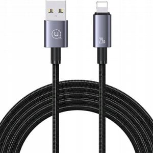 Kabel USB Usams Kabel USAMS US-SJ669 USB-A / Lightning 2,4A 2m Fast Charging stalowy/tarnish 1
