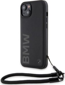 BMW Etui BMW BMHCP15S23RMRLK Apple iPhone 15 / 14 / 13 hardcase Signature Leather Wordmark Cord czarny/black 1