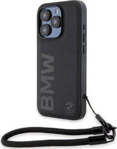 BMW Etui BMW BMHCP15X23RMRLK Apple iPhone 15 Pro Max hardcase Signature Leather Wordmark Cord czarny/black 1