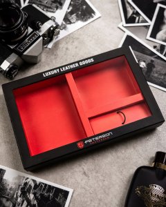 Peterson Zestaw Prezentowy: Skórzany Portfel Męski, Etui I Brelok 11