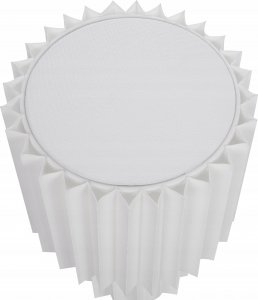 Lampa stołowa Beliani Lampa stołowa lniana biała ALFEIOS 5