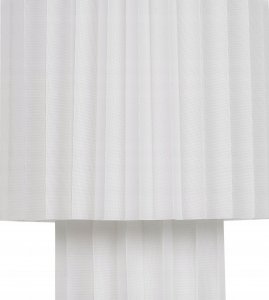 Lampa stołowa Beliani Lampa stołowa lniana biała ALFEIOS 7