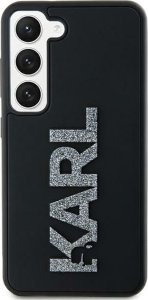 Karl Lagerfeld Etui Karl Lagerfeld KLHCS23L3DMBKCK Samsung Galaxy S23 Ultra hardcase 3D Rubber Glitter Logo czarny/black 1