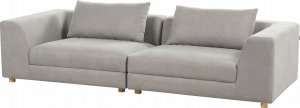 Beliani Sofa 3-osobowa jasnoszara LERMON 4