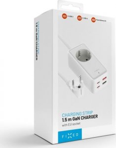 Ładowarka Fixed Listwa ładująca GaN III - 2xUSB-C/2xUSB, 1,5m, PD 65W, biała 9