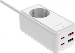 Ładowarka Fixed Listwa ładująca GaN III - 2xUSB-C/2xUSB, 3m, PD 65W, biała 4