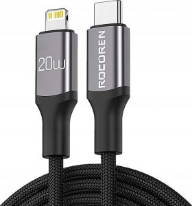 Kabel USB Rocoren Kabel USB-C do Lightning Rocoren Retro Series 2m (szary) 1