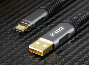 Kabel USB FiiO USB-A - USB-C 1 m Czarny (6953175731054) 3