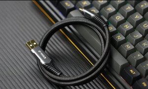 Kabel USB FiiO USB-A - USB-C 1 m Czarny (6953175731054) 4