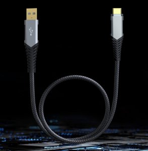 Kabel USB FiiO USB-A - USB-C 1 m Czarny (6953175731054) 5