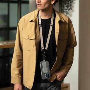 Uniq UNIQ Vista uniwersalna smycz do telefonu 2w1 granatowy/deep navy 5