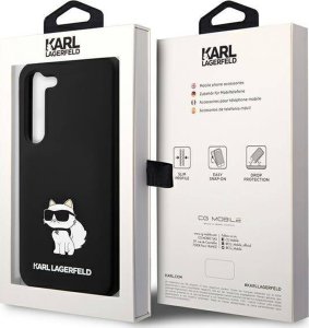 Karl Lagerfeld Etui Karl Lagerfeld KLHCS24MSNCHBCK Samsung Galaxy S24+ Plus hardcase Silicone Choupette czarny/black 20