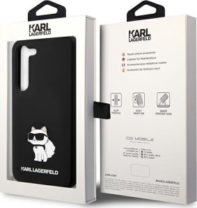 Karl Lagerfeld Etui Karl Lagerfeld KLHCS24MSNCHBCK Samsung Galaxy S24+ Plus hardcase Silicone Choupette czarny/black 8