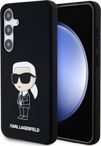 Karl Lagerfeld Etui Karl Lagerfeld KLHCS24MSNIKBCK Samsung Galaxy S24+ Plus hardcase Silicone Ikonik czarny/black 13